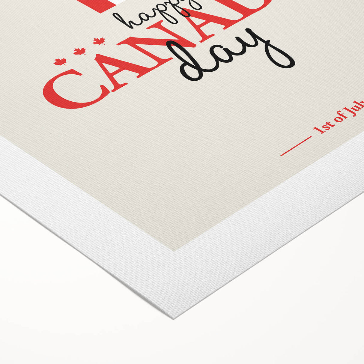 Happy Canada Day Wall Art - Canadian Flag Wall Art & Maple Leaf Wall Art