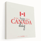 Happy Canada Day Wall Art - Canadian Flag Wall Art & Maple Leaf Wall Art