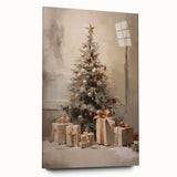 Elegant Christmas Wall Art – Festive Tree & Gift Holiday Decor