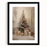 Elegant Christmas Wall Art – Festive Tree & Gift Holiday Decor
