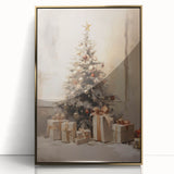 Elegant Christmas Wall Art – Festive Tree & Gift Holiday Decor