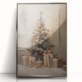 Elegant Christmas Wall Art – Festive Tree & Gift Holiday Decor