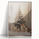 Elegant Christmas Wall Art – Festive Tree & Gift Holiday Decor