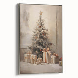 Elegant Christmas Wall Art – Festive Tree & Gift Holiday Decor