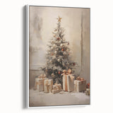Elegant Christmas Wall Art – Festive Tree & Gift Holiday Decor