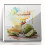 Cinco de Mayo Wall Art - Vibrant Margarita & Lime Mexican Fiesta Print
