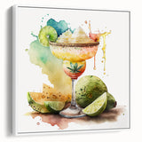 Cinco de Mayo Wall Art - Vibrant Margarita & Lime Mexican Fiesta Print