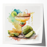 Cinco de Mayo Wall Art - Vibrant Margarita & Lime Mexican Fiesta Print