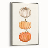 Stacked Pumpkins Halloween Canvas Art - Spooky Wall Decorations