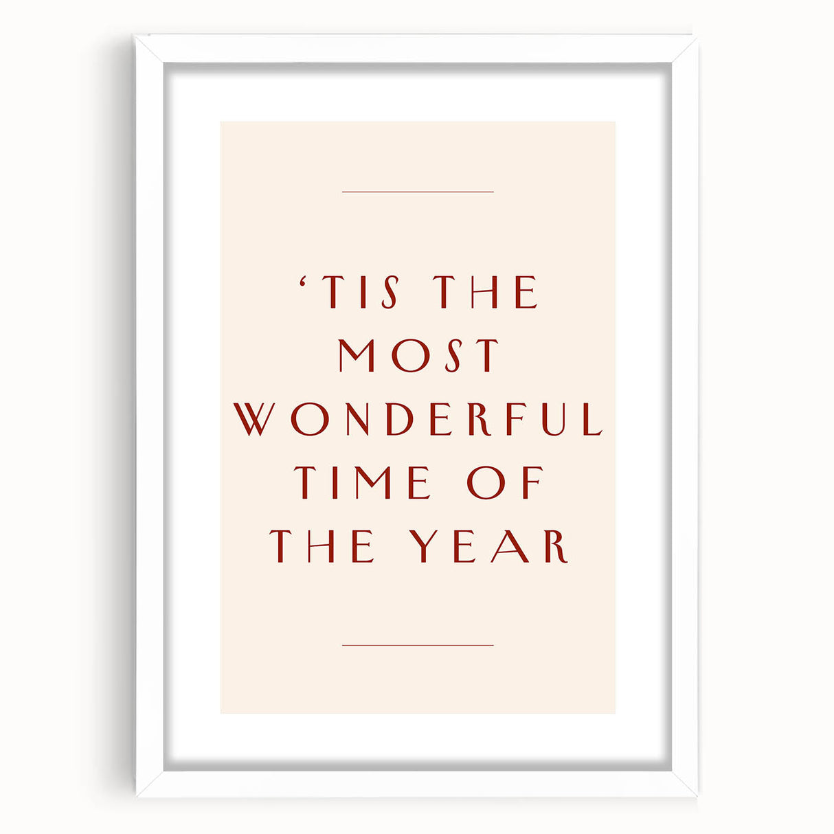 Tis the Most Wonderful Time - New Year Wall Art Print