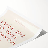 Tis the Most Wonderful Time - New Year Wall Art Print