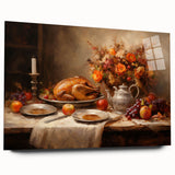 Elegant Thanksgiving Wall Art - Festive Harvest Canvas Decor
