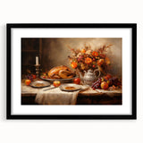 Elegant Thanksgiving Wall Art - Festive Harvest Canvas Decor
