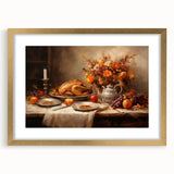 Elegant Thanksgiving Wall Art - Festive Harvest Canvas Decor