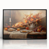 Elegant Thanksgiving Wall Art - Festive Harvest Canvas Decor