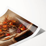 Elegant Thanksgiving Wall Art - Festive Harvest Canvas Decor