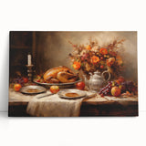 Elegant Thanksgiving Wall Art - Festive Harvest Canvas Decor