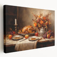 Elegant Thanksgiving Wall Art - Festive Harvest Canvas Decor