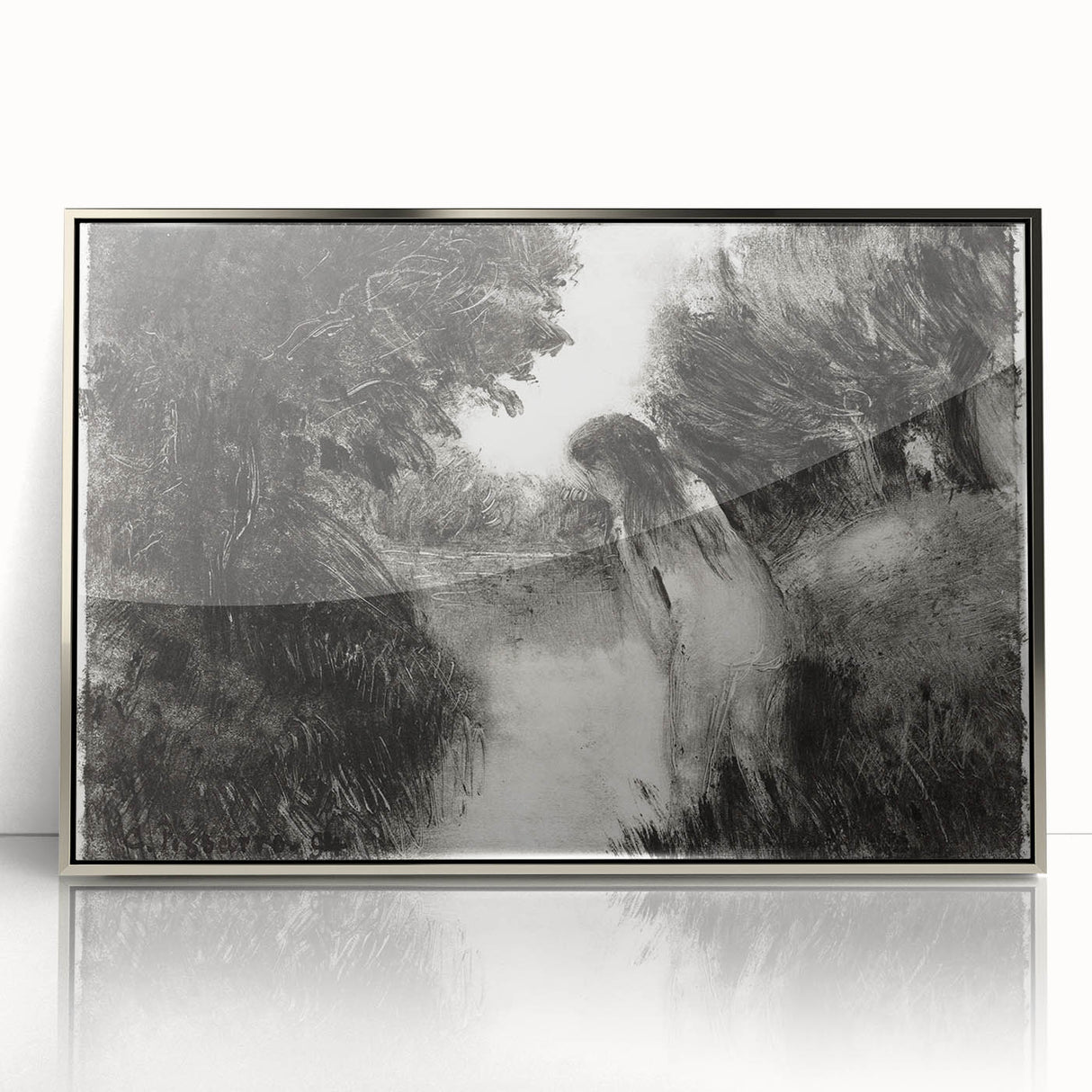 Mystical Impressionism Wall Art - A Bather by Camille Pissarro