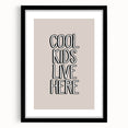 Cool Kids Live Here - Boys Room Wall Art Kids Wall Art Prints