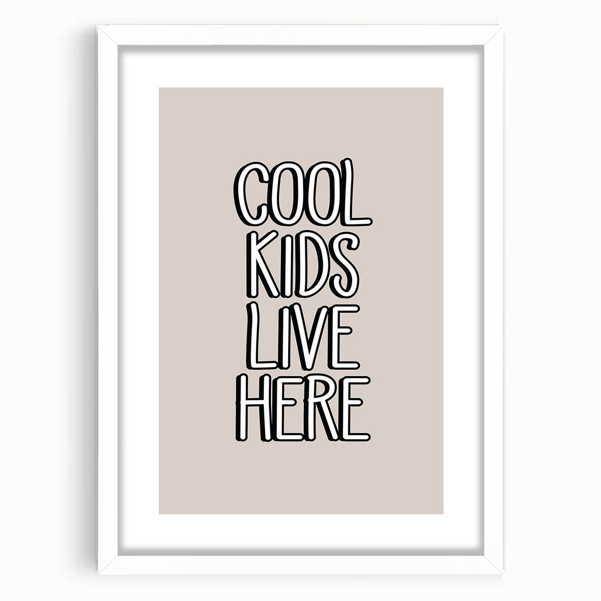 Cool Kids Live Here - Boys Room Wall Art Kids Wall Art Prints