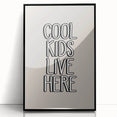 Cool Kids Live Here - Boys Room Wall Art Kids Wall Art Prints