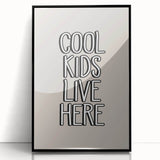 Cool Kids Live Here - Boys Room Wall Art Kids Wall Art Prints