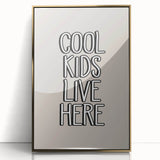 Cool Kids Live Here - Boys Room Wall Art Kids Wall Art Prints