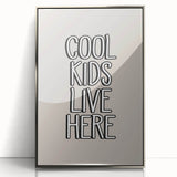 Cool Kids Live Here - Boys Room Wall Art Kids Wall Art Prints