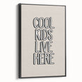 Cool Kids Live Here - Boys Room Wall Art Kids Wall Art Prints