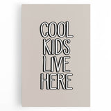 Cool Kids Live Here - Boys Room Wall Art Kids Wall Art Prints