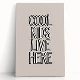 Cool Kids Live Here - Boys Room Wall Art Kids Wall Art Prints