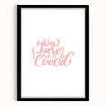 You Are Loved Girls Room Wall Art – Nursery and Kids Decor