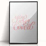 You Are Loved Girls Room Wall Art – Nursery and Kids Decor
