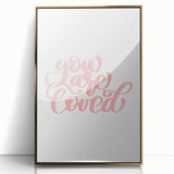 You Are Loved Girls Room Wall Art – Nursery and Kids Decor