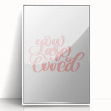 You Are Loved Girls Room Wall Art – Nursery and Kids Decor