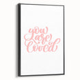 You Are Loved Girls Room Wall Art – Nursery and Kids Decor