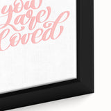 You Are Loved Girls Room Wall Art – Nursery and Kids Decor