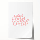 You Are Loved Girls Room Wall Art – Nursery and Kids Decor