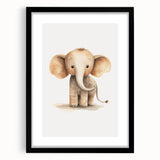 Adorable Baby Elephant Nursery Wall Art - Baby Room Decor Print