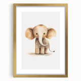 Adorable Baby Elephant Nursery Wall Art - Baby Room Decor Print