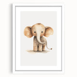 Adorable Baby Elephant Nursery Wall Art - Baby Room Decor Print