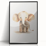 Adorable Baby Elephant Nursery Wall Art - Baby Room Decor Print