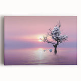 Stretched canvas wall art showcasing a vibrant African landscape design, featuring rich colors and intricate details, perfect for home decor enhancement.