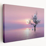 Landscape-stretched canvas showcasing vibrant African wall art design with intricate patterns, displayed from a side view to highlight its depth and texture. Perfect for adding a cultural touch to home decor.