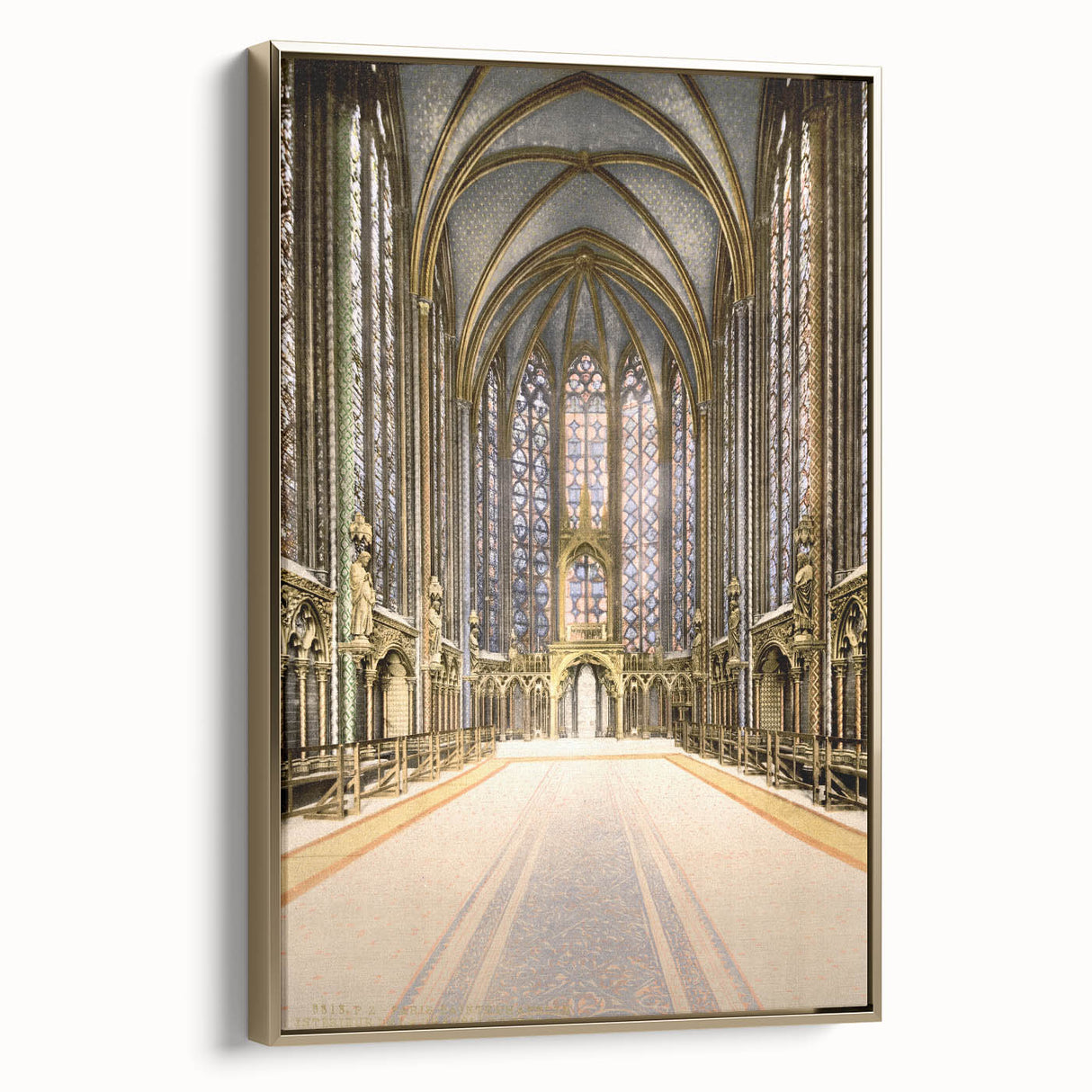 Medieval Wall Art - Gothic Sainte-Chapelle Interior Historic Print