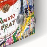 Vibrant Pop Art Wall Art - Graffiti Soup Can Canvas Print