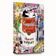 Vibrant Pop Art Wall Art - Graffiti Soup Can Canvas Print