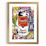Vibrant Pop Art Wall Art - Graffiti Soup Can Canvas Print