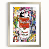 Vibrant Pop Art Wall Art - Graffiti Soup Can Canvas Print